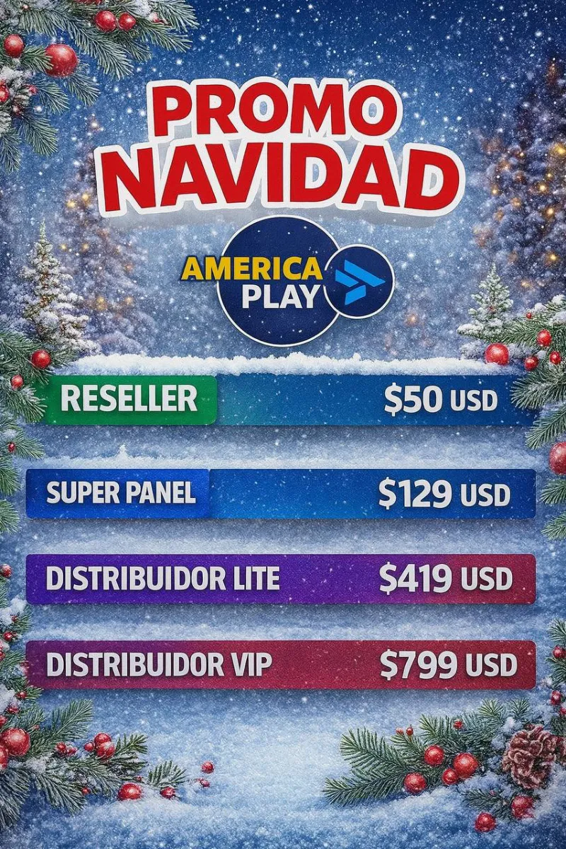 Promoción Especial Navidad AmericaPlay